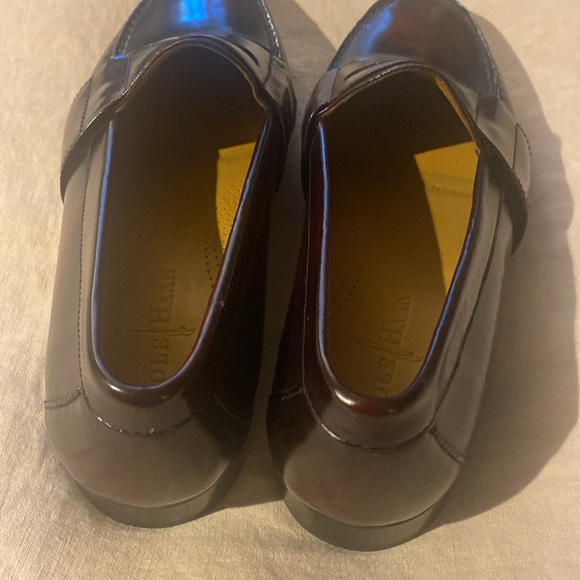 Cole Haan Mens burgundy loafers size 8.5 - Picture 6 of 16